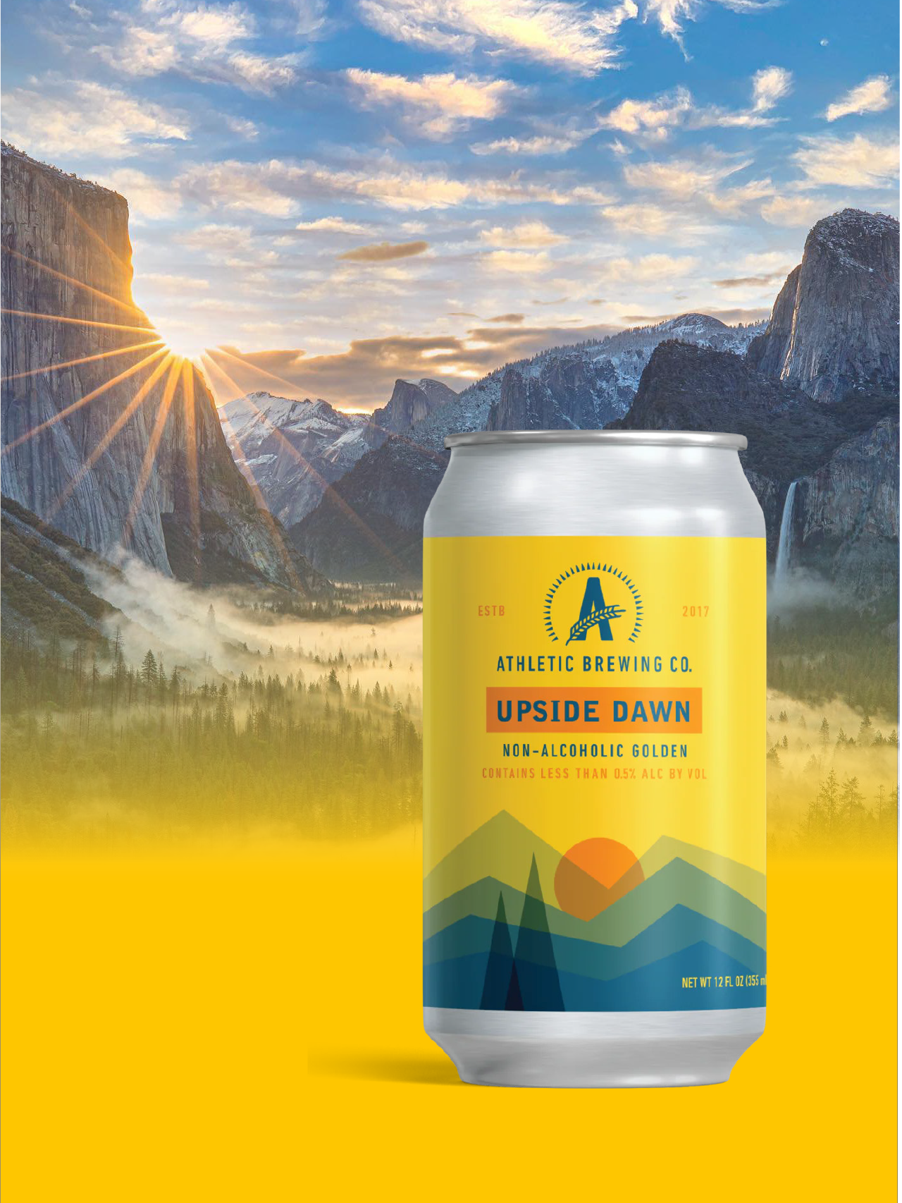 A promotional campaign for a non-alcoholic beer company